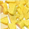 TOYANDONA Simulated Cheesecake Miniature Fake Cheese Models 50 Pcs Artificial Dessert Props for Dollhouse Decoration Photography and Home Display view 3