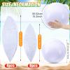 Sinmoe 12 Pieces Large gaint Inflatable White Beach Ball Bulk Solid Swimming Pool Floating Blow up Ball DIY Paint Craft for Boys Girls Hawaii Luau Birthday Beach Summer Party(16 Inch,White) view 2