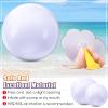 Sinmoe 12 Pieces Large gaint Inflatable White Beach Ball Bulk Solid Swimming Pool Floating Blow up Ball DIY Paint Craft for Boys Girls Hawaii Luau Birthday Beach Summer Party(16 Inch,White) view 4