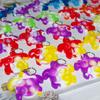 20Pcs Bulk Rainbow Turtle Mini Pop Fidget Backpack Decor for Friend Birthday Summer Party Favors Students Small Prize Gift view 4