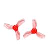 Drone accessories For Gemfan 1219 propeller 4Pairs 8pcs Shaft 0.8mm 3-Blade 1.2x1.9x3 31mm Hollow cup brushless motor CCW/CW propeller RC Drone airplane parts replaceable ( Color : Through red ) view 2