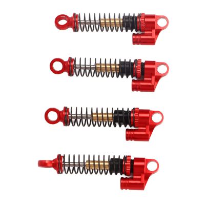 RC Car, Aluminum Alloy RC Shock Damper for FCX24 118 124 RC Crawler Car (Red)