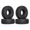 Hobbypark Soft Rubber SCX24 Tires 1.0 Rock Crawler for 1/18 TRX4M Axial SCX24 Gladiator Bronco C10 JLU Deadbolt B17 Betty 1/18 1/24 RC Crawler Car, 4PCS (52x20mm) view 1