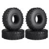 Hobbypark Soft Rubber SCX24 Mud Tires 1.0 Rock Crawler for 1/18 TRX4M 1/24 RC Crawler Axial SCX24 FMS FCX24 Enduro24 T1014 60x22mm view 1
