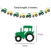 3 Pcs Tractor Bunting Tractor Felt Banner Party Decoration for Birthday Decoration Tractor Party Supplies view 2