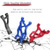 Aluminum Front Rear Suspension A Arms Upgrades Part for 1/8 Arrma Typhon 6S,1/7 Felony 6S BLX,Limitless 6S BLX,Infraction 6S BLX,ARRCat 6pcs Aluminum Lower Upper Swing Arm RC Hops Upset,Black view 4