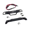 XSYGO Aluminum Alloy Front Rear Bumper with LED Light for Axial SCX24 AXI00006 Bronco 1/24 RC Crawler Truck Car Upgrades (Black) view 1