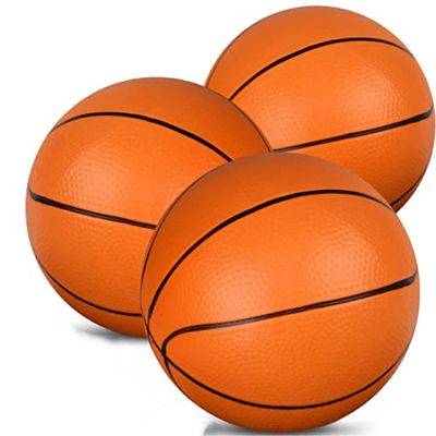 Mini Toy Basketballs, Small 6 Inch Replacment Ball for Indoor Mini Basketball Hoop, 6" Small Replacement Basketball, Toddler Balls, Beach Sand Toy Rubber Ball for Inflatable Pool Hoop Kids Adult