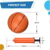 Mini Toy Basketballs, Small 6 Inch Replacment Ball for Indoor Mini Basketball Hoop, 6" Small Replacement Basketball, Toddler Balls, Beach Sand Toy Rubber Ball for Inflatable Pool Hoop Kids Adult view 3