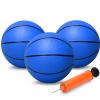 Gamtec 6 Inch Mini Basketballs for Toddlers Kids Teenagers, 3 Pack 6" Basketball Set with Pump Durable PVC Basketballs for Mini Over Door Hoop Pool Beach Balls for Swimming Pool, Indoors, Outdoors view 1