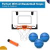 Gamtec 6 Inch Mini Basketballs for Toddlers Kids Teenagers, 3 Pack 6" Basketball Set with Pump Durable PVC Basketballs for Mini Over Door Hoop Pool Beach Balls for Swimming Pool, Indoors, Outdoors view 4