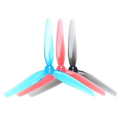 KEYESMINER Drone Accessories for iFlight Nazgul 5030 8PCS/4CW 4CCW Tri-Blade Prop 5 Inch Durable 3-Blades Propeller 1.5mm Center Hole for FPV Racing Drone Motor Replaceable (Color : 4CW 4CCW RED)