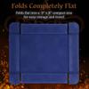 Forged Dice Co. 6 Inch Magnetic Folding Dice Tray - Portable Folding Dice Rolling Tray for use as DND Dice Tray D&D Dice Tray or Dice Game - Quiets Rolling Metal Dice and Folds Flat - Blue view 2