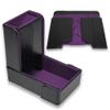 Forged Dice Co. The Keep Foldable Dice Tower with Dice Tray - Snap-Free Design - Ideal for RPG Players and Dungeon Masters - Easily Store and Transport - Purple view 1