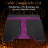 Forged Dice Co. The Keep Foldable Dice Tower with Dice Tray - Snap-Free Design - Ideal for RPG Players and Dungeon Masters - Easily Store and Transport - Purple view 3