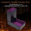 Forged Dice Co. The Keep Foldable Dice Tower with Dice Tray - Snap-Free Design - Ideal for RPG Players and Dungeon Masters - Easily Store and Transport - Purple view 4