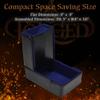 Forged Dice Co. The Keep Compact Foldable Dice Tower with Dice Tray - Strong Magnetic Fittings - Snap-Free Design - Ideal for RPG Players and Dungeon Masters - Easily Store and Transport - Blue view 4