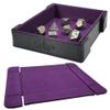 Forged Dice Co. 6 Inch Magnetic Folding Dice Tray - Portable Folding Dice Rolling Tray for use as DND Dice Tray D&D Dice Tray or Dice Game - Quiets Rolling Metal Dice and Folds Flat - Purple view 1