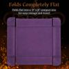 Forged Dice Co. 6 Inch Magnetic Folding Dice Tray - Portable Folding Dice Rolling Tray for use as DND Dice Tray D&D Dice Tray or Dice Game - Quiets Rolling Metal Dice and Folds Flat - Purple view 2