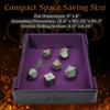 Forged Dice Co. 6 Inch Magnetic Folding Dice Tray - Portable Folding Dice Rolling Tray for use as DND Dice Tray D&D Dice Tray or Dice Game - Quiets Rolling Metal Dice and Folds Flat - Purple view 4