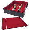 Forged Dice Co. 6 Inch Magnetic Folding Dice Tray - Portable Folding Dice Rolling Tray for use as DND Dice Tray D&D Dice Tray or Dice Game - Quiets Rolling Metal Dice and Folds Flat - Red view 1