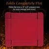 Forged Dice Co. 6 Inch Magnetic Folding Dice Tray - Portable Folding Dice Rolling Tray for use as DND Dice Tray D&D Dice Tray or Dice Game - Quiets Rolling Metal Dice and Folds Flat - Red view 2