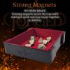 Forged Dice Co. 6 Inch Magnetic Folding Dice Tray - Portable Folding Dice Rolling Tray for use as DND Dice Tray D&D Dice Tray or Dice Game - Quiets Rolling Metal Dice and Folds Flat - Red view 3