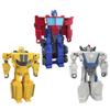 Transformers 1-Step Flip Heroes 3-Pack, 4-Inch Wheeljack, Bumblebee, and Optimus Prime Action Figures, Kids Easter Toys or Basket Stuffers, Age 6+ view 1