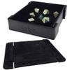 Forged Dice Co. 6 Inch Magnetic Folding Dice Tray - Portable Folding Dice Rolling Tray for use as DND Dice Tray D&D Dice Tray or Dice Game - Quiets Rolling Metal Dice and Folds Flat - Black view 1