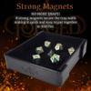 Forged Dice Co. 6 Inch Magnetic Folding Dice Tray - Portable Folding Dice Rolling Tray for use as DND Dice Tray D&D Dice Tray or Dice Game - Quiets Rolling Metal Dice and Folds Flat - Black view 3