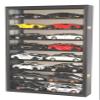 1/24 Scale Diecast Display Case Holds 16 Toy Cars 1:24 Scale Compatible with Hot Wheels, UV Protection Door Wall Mount Cabinet Black Finish Frame view 2