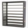 1/24 Scale Diecast Display Case Holds 16 Toy Cars 1:24 Scale Compatible with Hot Wheels, UV Protection Door Wall Mount Cabinet Black Finish Frame view 4