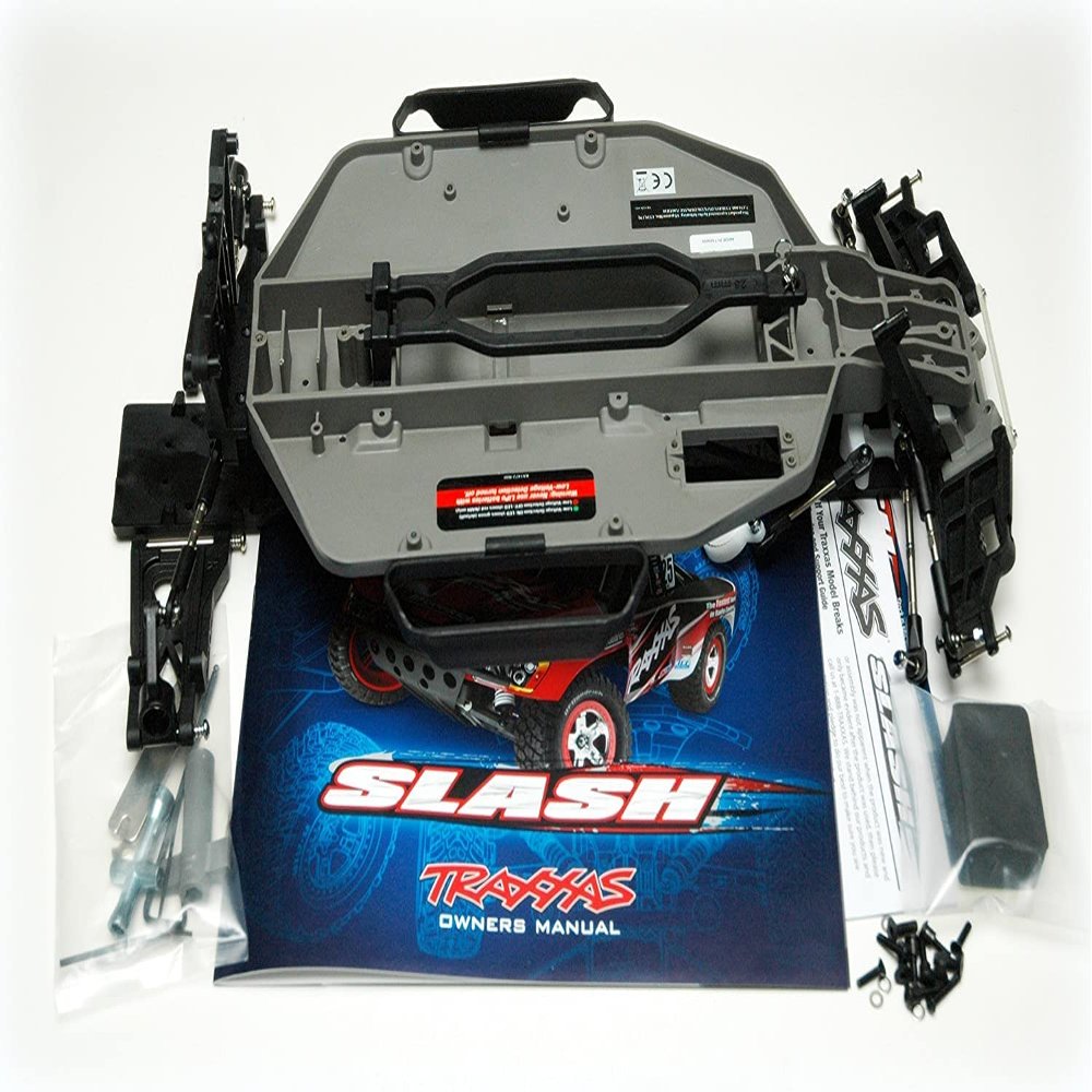 Gray Chassis Bundle for Traxxas Slash 2WD, Convert a Stampede, Rustler or Bandit to a Short Course SCT Truck, Custom Build a Drag Car, Dirt Oval Racer, Sand Buggy, or Monster Truck 5822