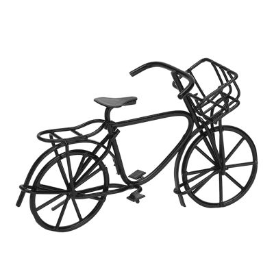 Dollhouse Mini Bike, Movable Dollhouse Metal Bike Lifelike for Dolls