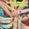 VKPI Scratch and Sniff Stickers, 576 Pieces Fruits and Foods Smelly Stickers, 24 Scents Sheets, 144 Designs, Reward Motivate Stickers for Kids, Teachers, Parents, Crafts, Party Favor, Christmas Gift view 2