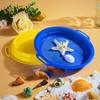 QINGLER Sand Sifters Sieve for The Beach Sand Toys (Red, Blue, Yellow & Green) Complete Gift Set Bundle-4Pack(8.75x 9.75in) view 3