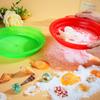 QINGLER Sand Sifters Sieve for The Beach Sand Toys (Red, Blue, Yellow & Green) Complete Gift Set Bundle-4Pack(8.75x 9.75in) view 4