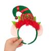 HKSICHENGKEJI 2 Pack Christmas Elf Headband Hair Hoop Cute Head Hat Topper Holiday Headwear Girl Xmas New Year Cosplay Gift view 3