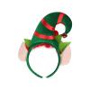HKSICHENGKEJI 2 Pack Christmas Elf Headband Hair Hoop Cute Head Hat Topper Holiday Headwear Girl Xmas New Year Cosplay Gift view 4