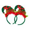 HKSICHENGKEJI 2 Pack Christmas Elf Headband Hair Hoop Cute Head Hat Topper Holiday Headwear Girl Xmas New Year Cosplay Gift view 2