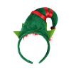 HKSICHENGKEJI 2 Pack Christmas Elf Headband Hair Hoop Cute Head Hat Topper Holiday Headwear Girl Xmas New Year Cosplay Gift view 3