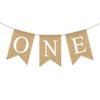 1st BaBy Birthday Banner First Birthday Decorations Burlap Banner for Boy or Girl Highchair Banner BaBy Birthday Party Decorations view 1