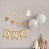 1st BaBy Birthday Banner First Birthday Decorations Burlap Banner for Boy or Girl Highchair Banner BaBy Birthday Party Decorations view 2