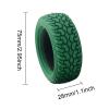LAFEINA 4PCS 75mm RC Rally Car Grain Rubber Tires for 1:10 RC On Road Car Tamiya HSP HPI Kyosho (Green) view 3