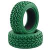 LAFEINA 4PCS 75mm RC Rally Car Grain Rubber Tires for 1:10 RC On Road Car Tamiya HSP HPI Kyosho (Green) view 4