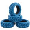 LAFEINA 4PCS 75mm RC Rally Car Grain Rubber Tires for 1:10 RC On Road Car Tamiya HSP HPI Kyosho (Blue) view 2
