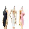 1/6 Scale Female Figure Clothes,Female White Dress Cheongsam Clothing for 12inch PH TBL Seamless Action Figure Body (F) view 3