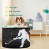 visesunny Hockey Poster Laundry Baskets Fabric Storage Bin Storage Box Collapsible Storage Basket Toy Clothes Shelves Basket for Bathroom,Bedroom,Nursery,Closet,Office view 2