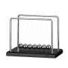 Newtons Cradle Pendulum with 7balls 50+ Sec Swingtime Glass Base Balance Ball view 1