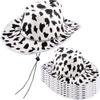 SGBETTER 8 Pack Cow Print Cowboy Hat Black and White Cow Pattern Western Cowgirl Hats for Cowboy Theme Party Halloween Cosplay Dress up Costume Accessories view 1